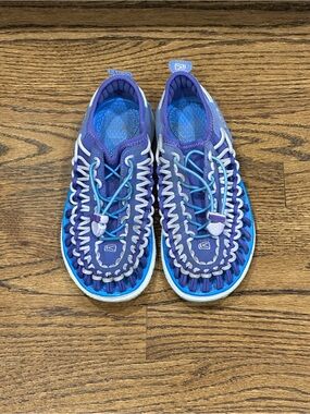 Keen Uneek Woven Cord Sandals Purple Blue Women 7.5 8 / Youth 6⁠